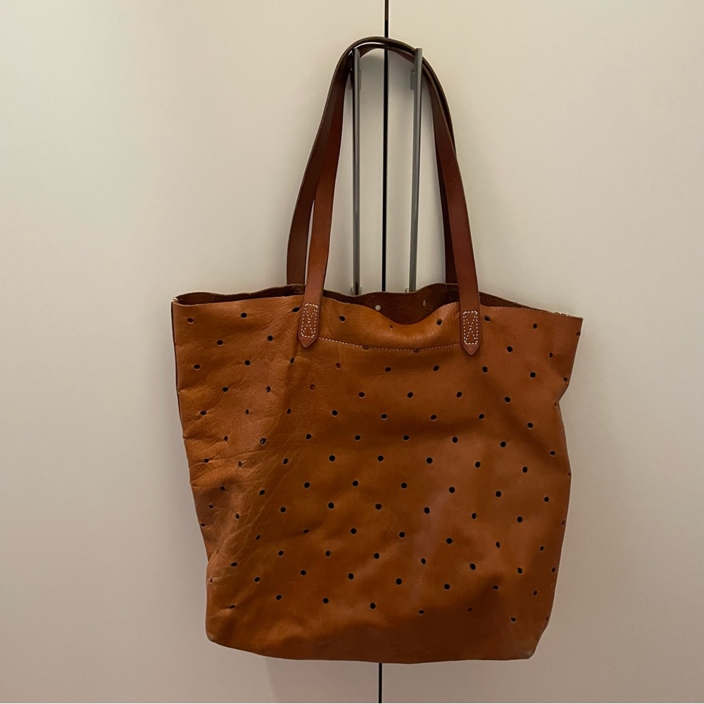 Madewell Hole Punch Leather Tote
